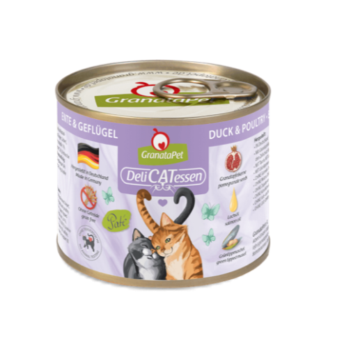 GRANATAPET GATTO UMIDO DELICATESSEN ANATRA e POLLAME 200 gr