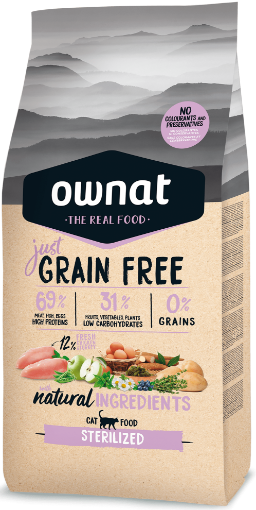 OWNAT LINEA JUST POLLO GATTO STERILIZZATO ADULTO 1 KG GRAIN FREE