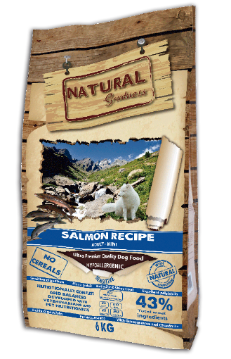 NATURAL GREATNESS SENSITIVE SALMONE adulto 6 KG TAGLIE MINI 
