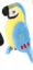 GIOCO PELUCHE PAPPAGALLO TROPICALE AZZURRO 25 CM