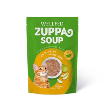WELLFED SOUP ANATRA PERA  ZUPPA UMIDO GATTO 85 GR 