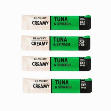 SNACK CREAMY TONNO E SPINACI BRAVERY  (4x14 gr) x GATTO