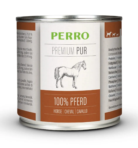 PERRO 820 GR CAVALLO PUR GRAIN FREE UMIDO CANE 