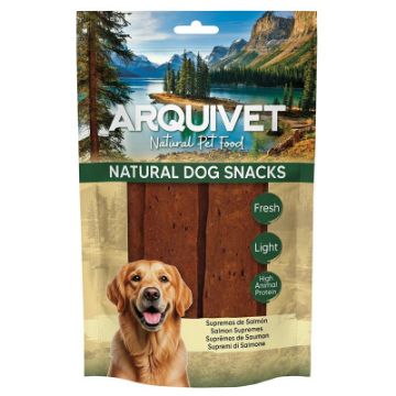 TRANCI DI SALMONE LIGHT ESSICCATO  100 gr snack cane 