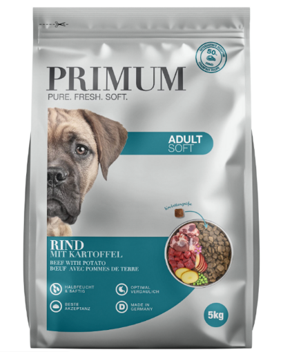 PRIMUM SEMIUMIDO  MANZO LIGHT 15 kg  GRAIN FREE 50/5