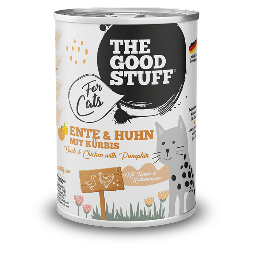 GOODSTUFF ANATRA POLLO CON ZUCCA  UMIDO GATTO  COMPLETO 400 GR.