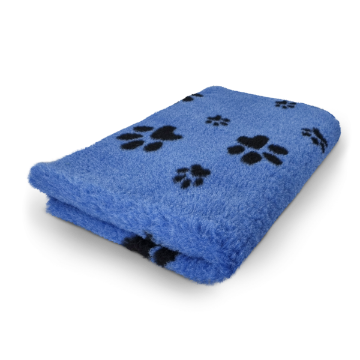 Tappeto VETBED BLU COBALTO CON ZAMPE NERE tg. L 150 X 100 cm antiscivolo cani gatti 