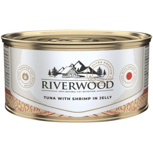 RIVERWOOD CAVIAR  UMIDO GATTO TONNO E GAMBERETTI 85 GR.
