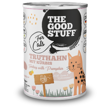 THE GOODSTUFF  TACCHINO E ZUCCA UMIDO GATTO  COMPLETO 400 GR..