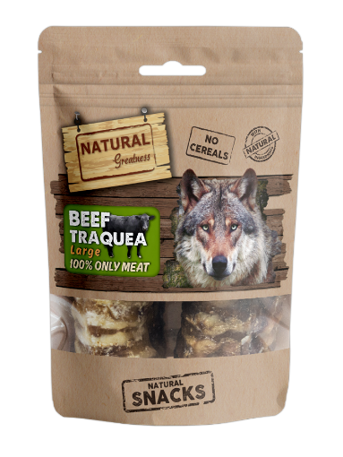 Immagine di KIT 2 TRACHEE BOVINO LARGE 100 gr  NATURAL GREATNESS  