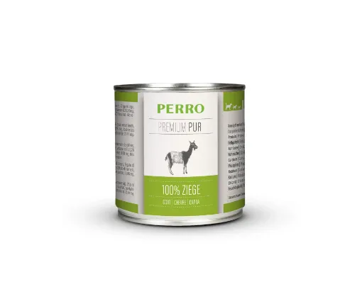 PERRO 200 GR CAPRA PUR GRAIN FREE UMIDO CANE UMIDO COMPLETO CON FRATTAGLIE PER CANI