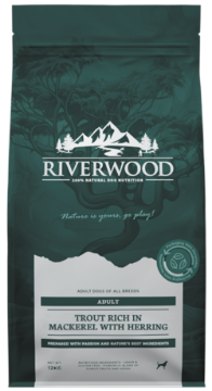 RIVERWOOD CANE  TROTA E SGOMBRO 12 KG 65/35 ADULT GRAIN FREE